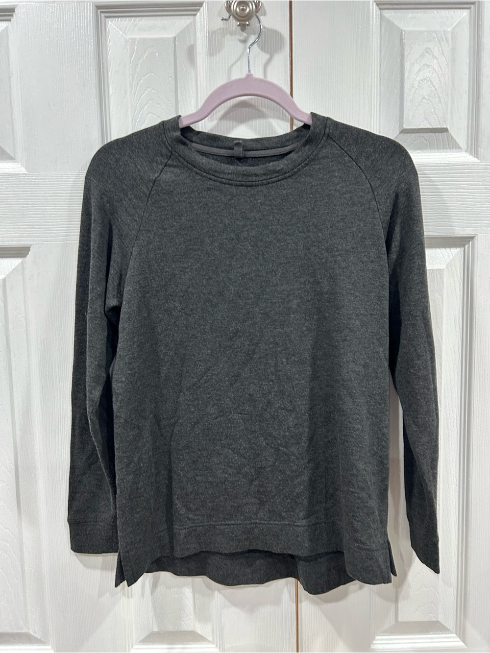 Lou & Grey Charcoal Gray Hooded Pullover